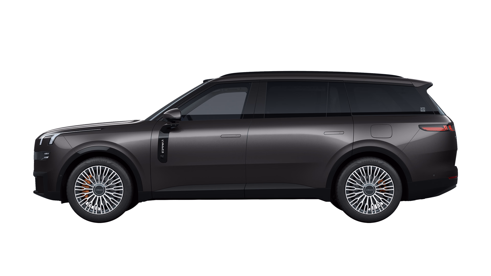 Серый Lynk & Co 900, профиль кузова