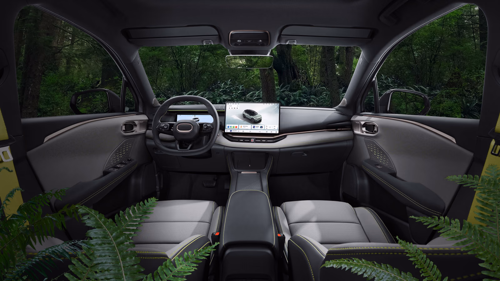 Кокпит и передняя панель Lynk & Co 06