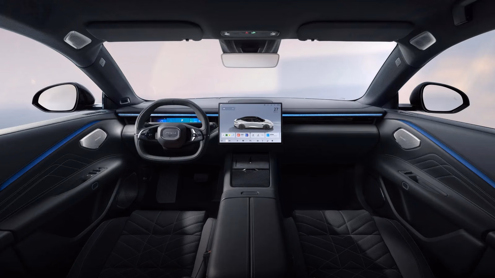 Lynk & Co 10 EM-P — передняя панель и руль