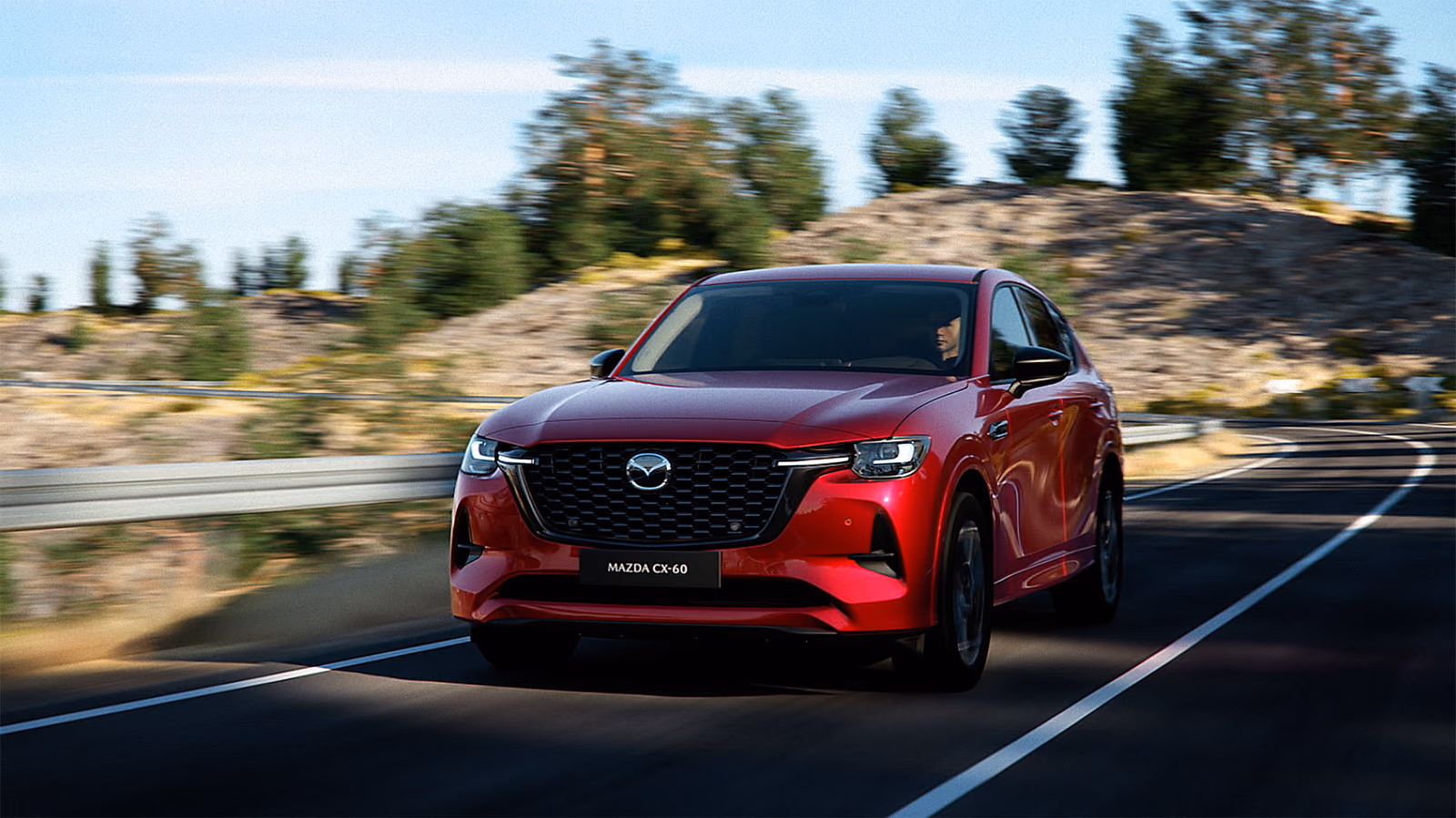 Mazda CX-60 на горной дороге