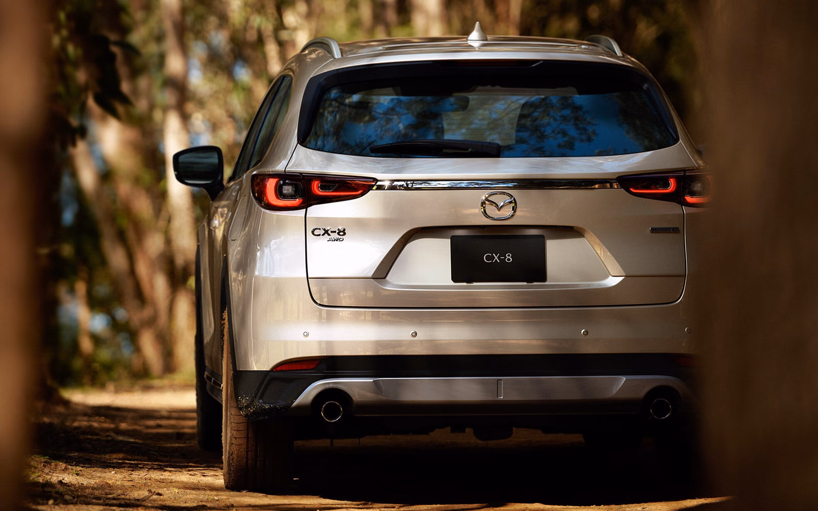 Mazda CX-8 — вид сзади в три четверти