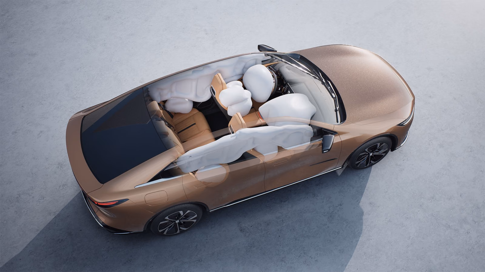 Салон Mazda EZ-6, вид сверху