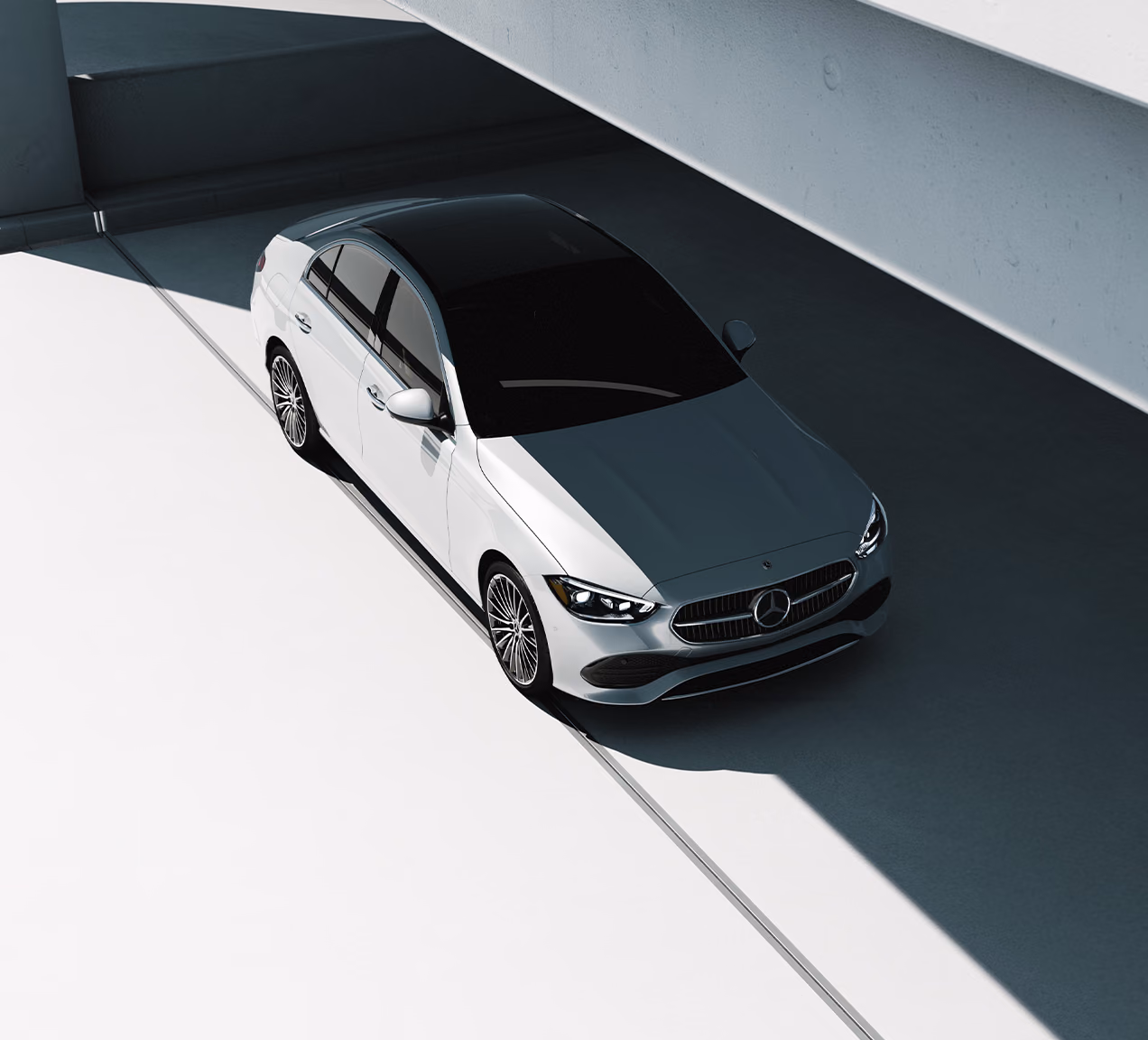 Mercedes-Benz C-класс сверху