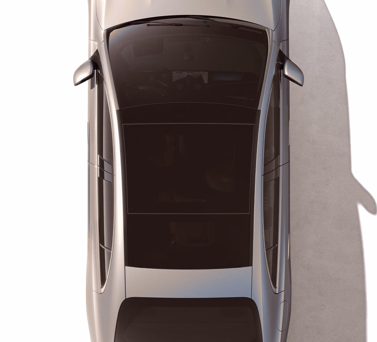 Mercedes-Benz E-класс сверху