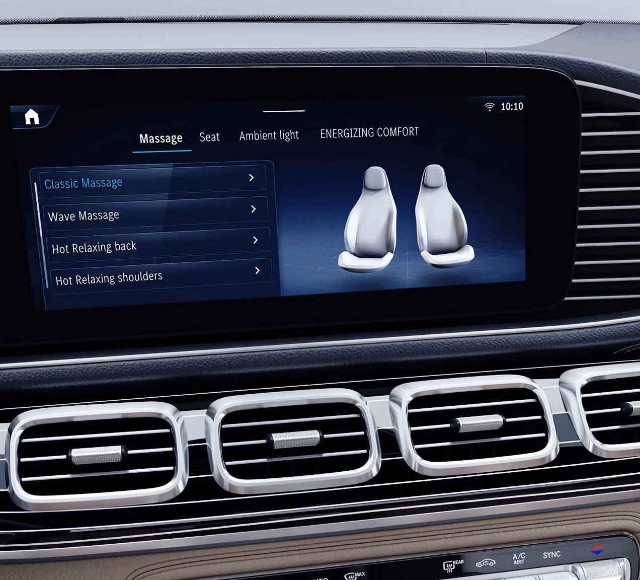 Центральный экран Mercedes-Benz GLE