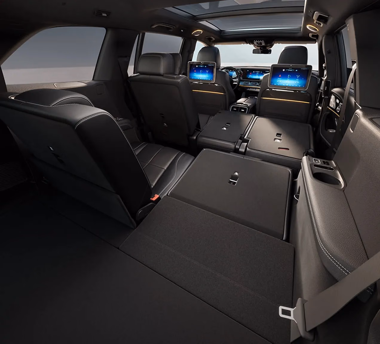 Второй и третий ряд Mercedes-Benz GLS