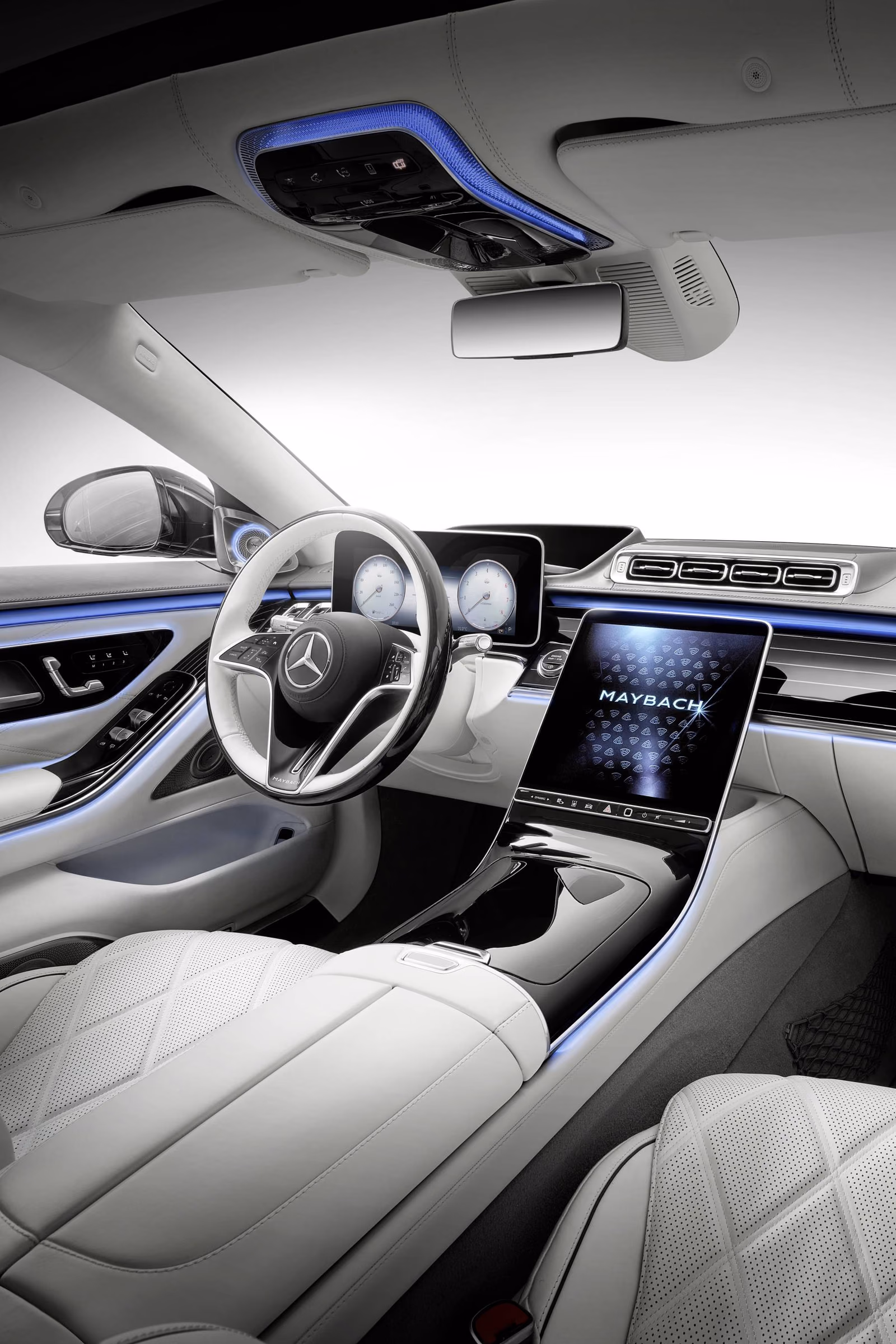 Центральный экран MBUX Mercedes-Maybach S-Class Z223
