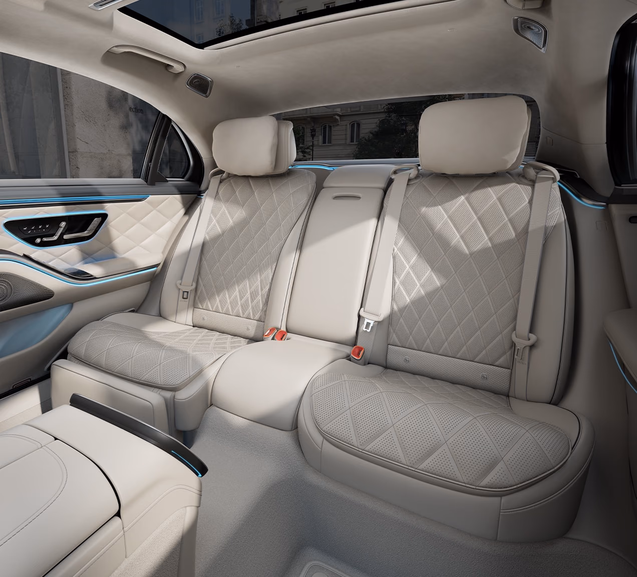 Второй ряд Mercedes-Benz S-класса