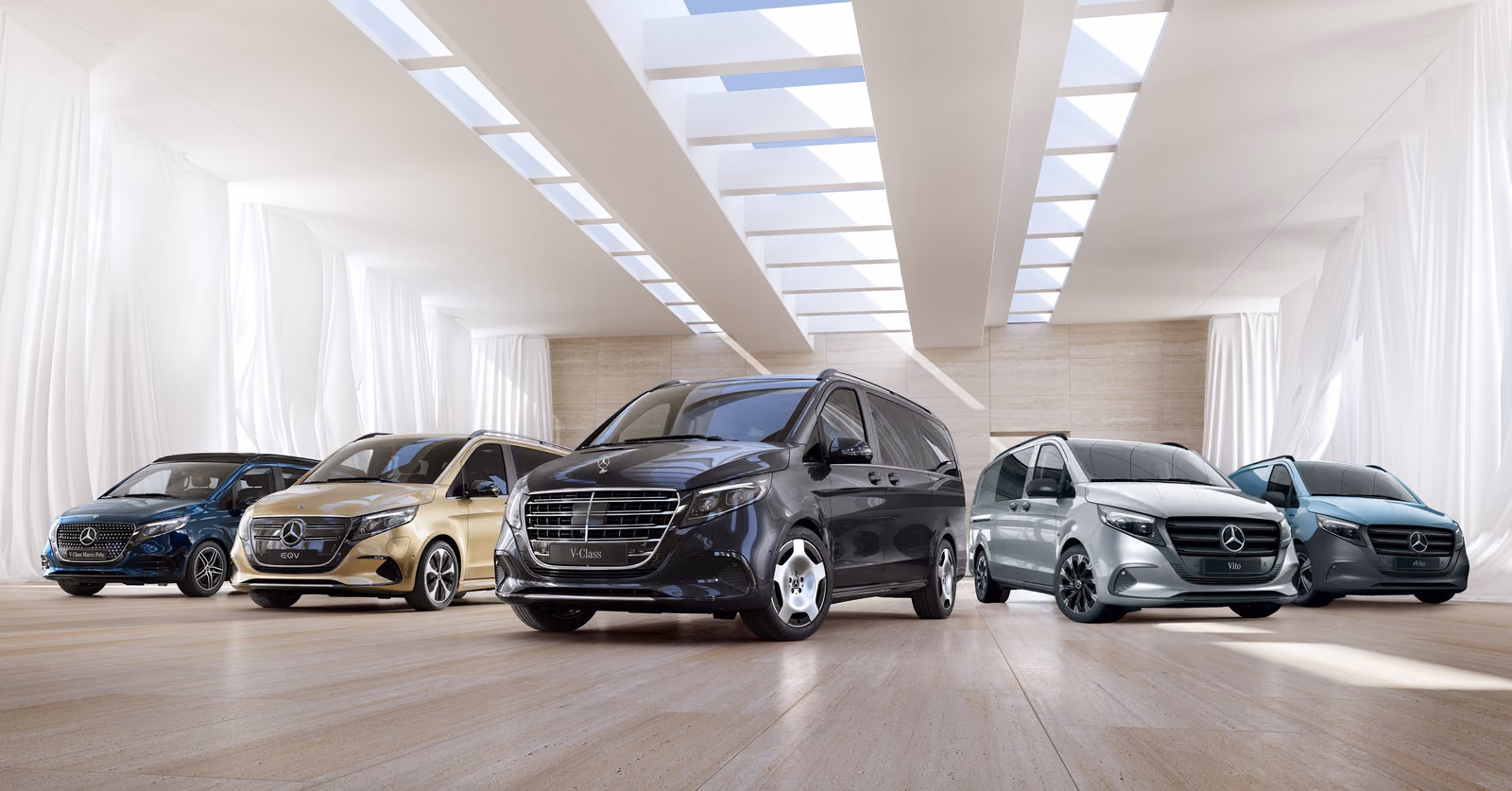 Mercedes-Benz V-Class, EQV и Vito — обновлённая линейка в студии