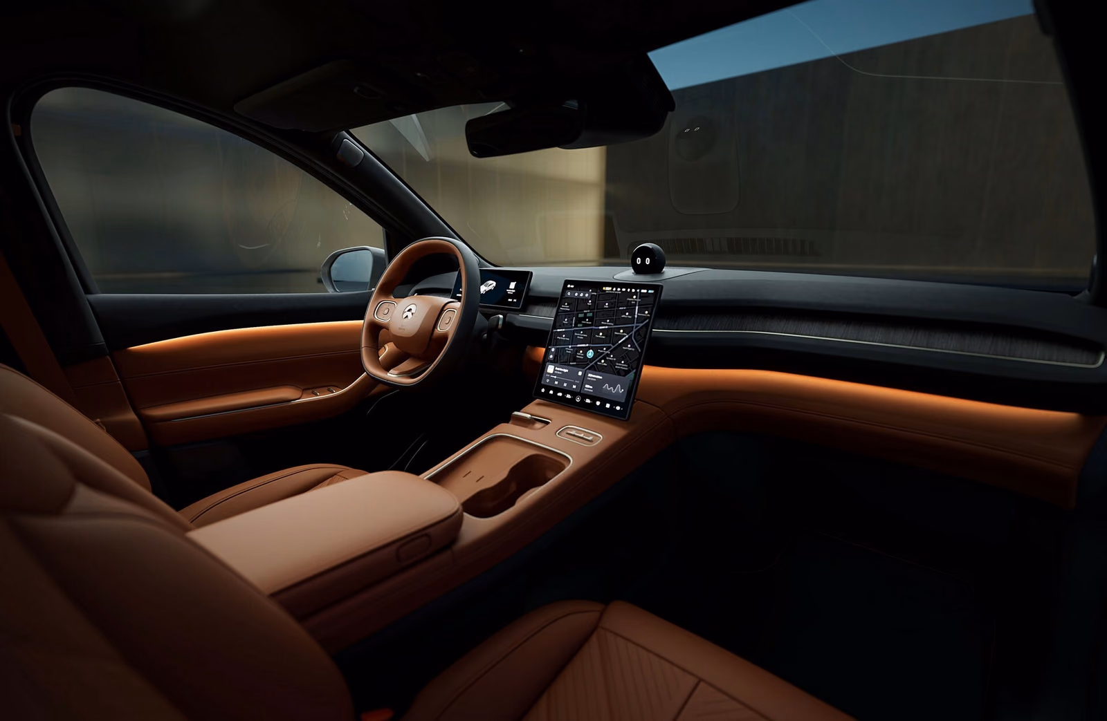 Nio EC7 — передняя панель и руль