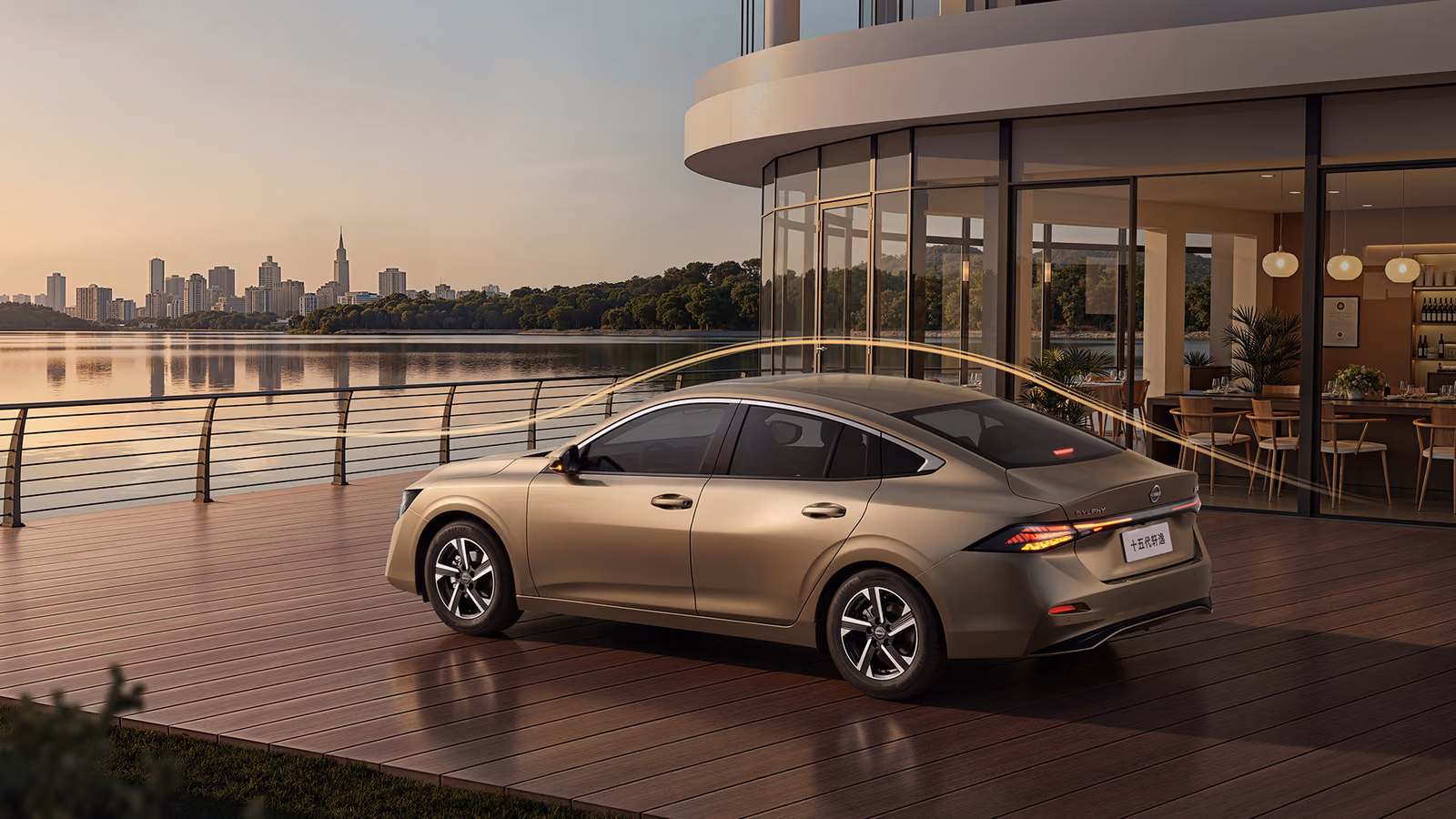Nissan Sylphy нового поколения сзади