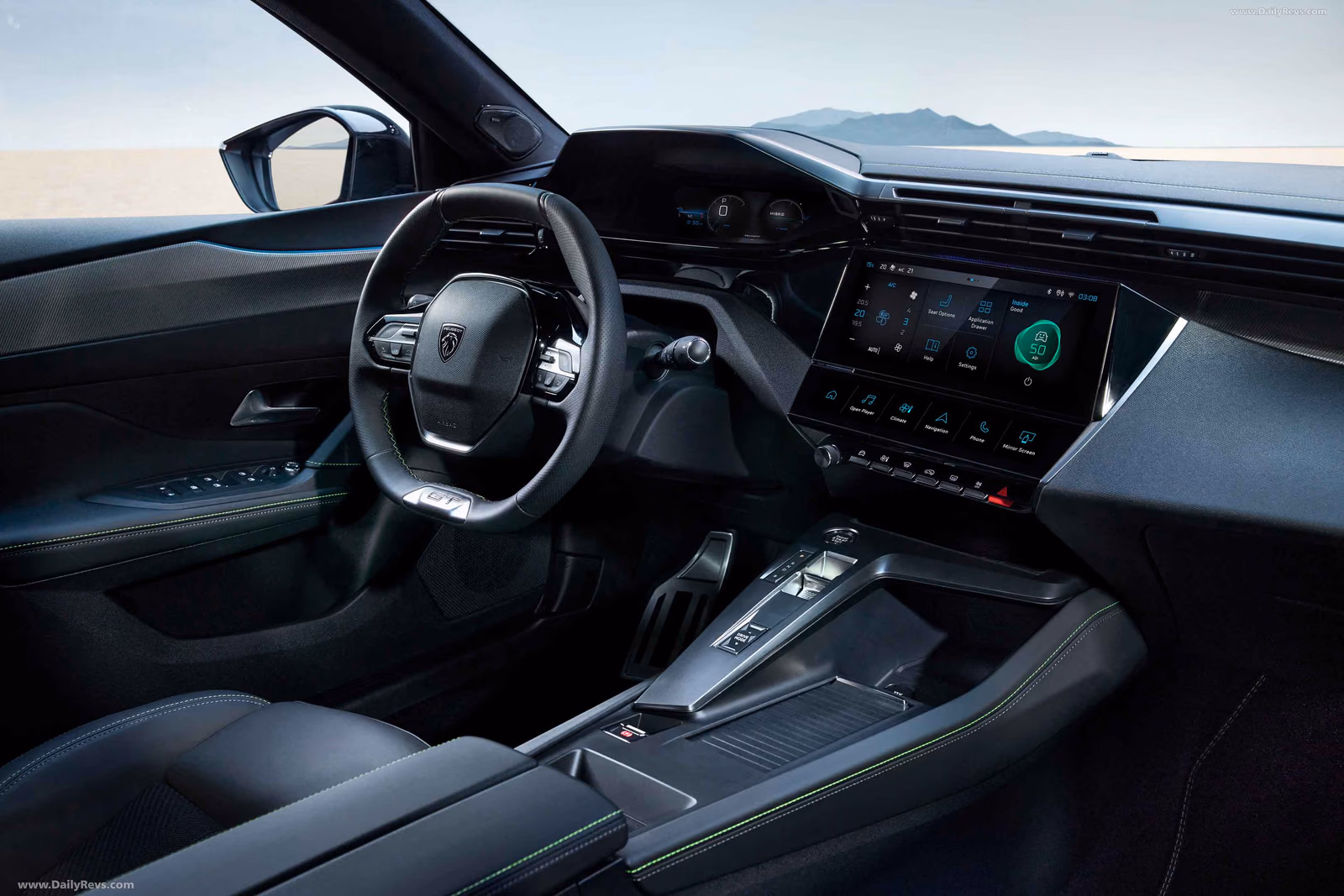 Цифровой i-Cockpit и центральная консоль Peugeot 408X