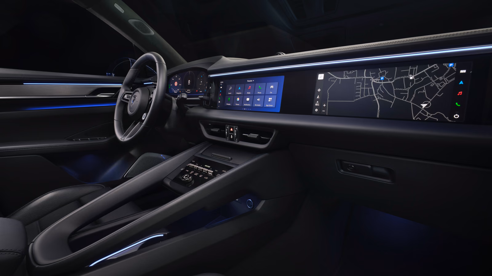 Кокпит Porsche Macan Electric