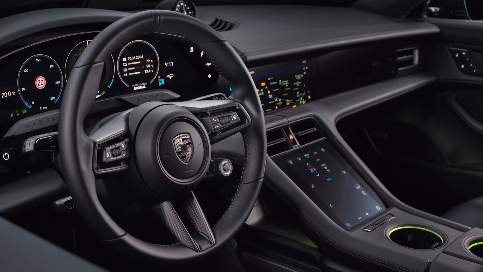 Porsche Taycan — задний ряд