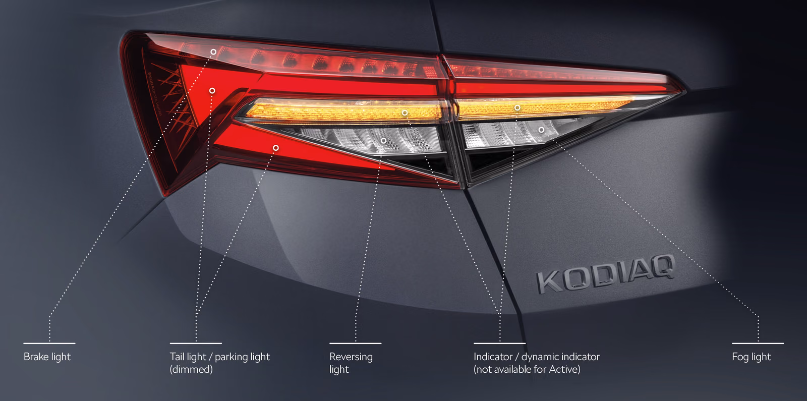 Задний фонарь Škoda Kodiaq