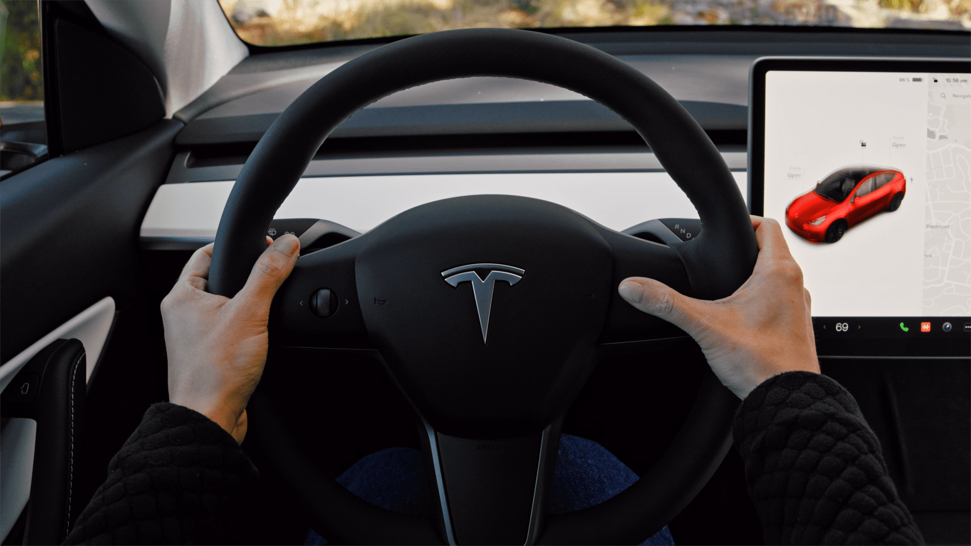 Органы управления Tesla Model 3