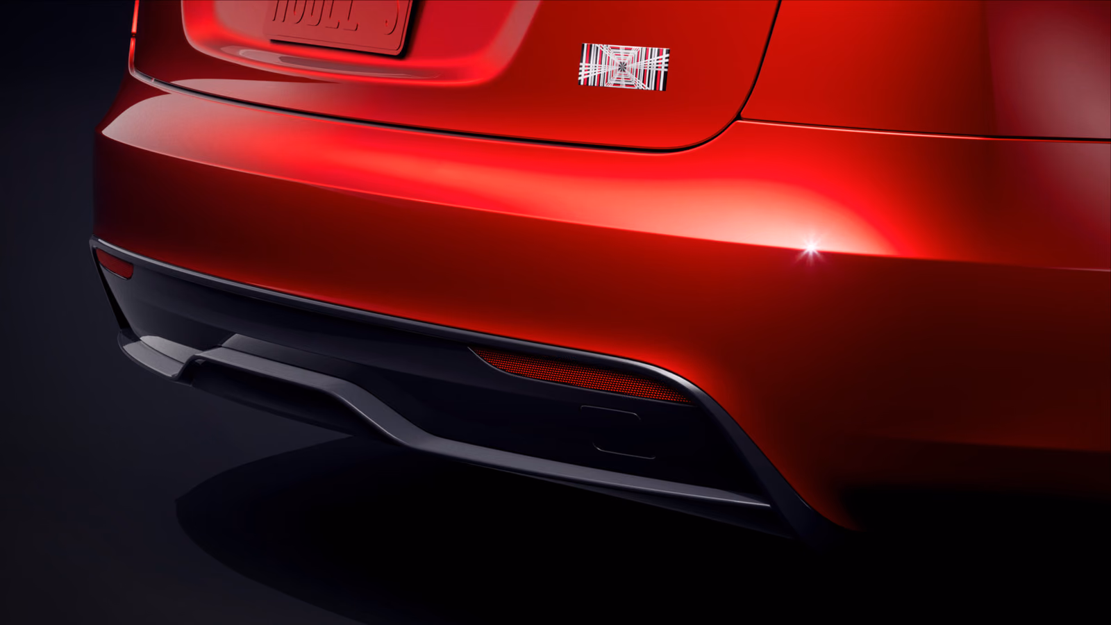 Задний диффузор и фонари Tesla Model S
