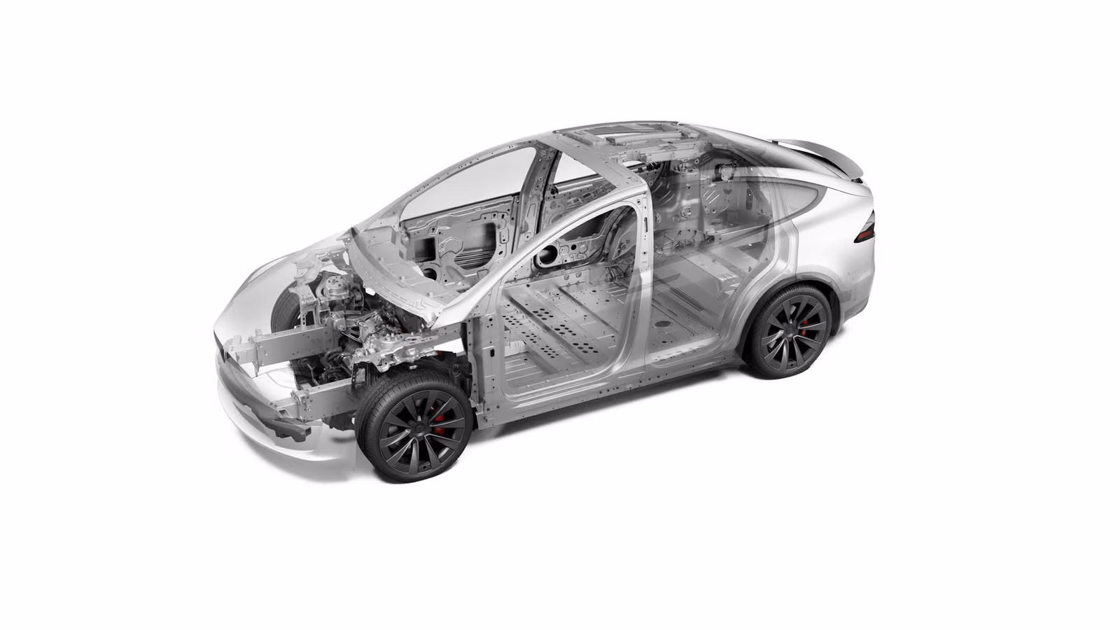 Силовая структура кузова Tesla Model X