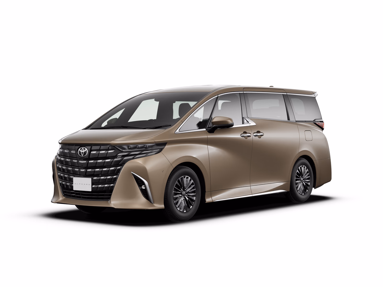 Toyota Alphard AH40 — бронзовый кузов спереди в три четверти