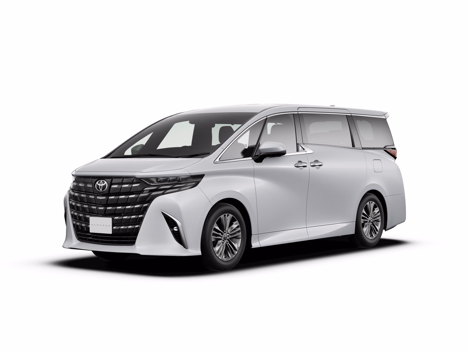 Toyota Alphard AH40 — белый кузов спереди в три четверти