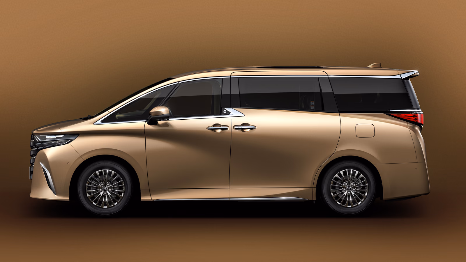 Toyota Alphard AH40 — бронзовый кузов в профиль