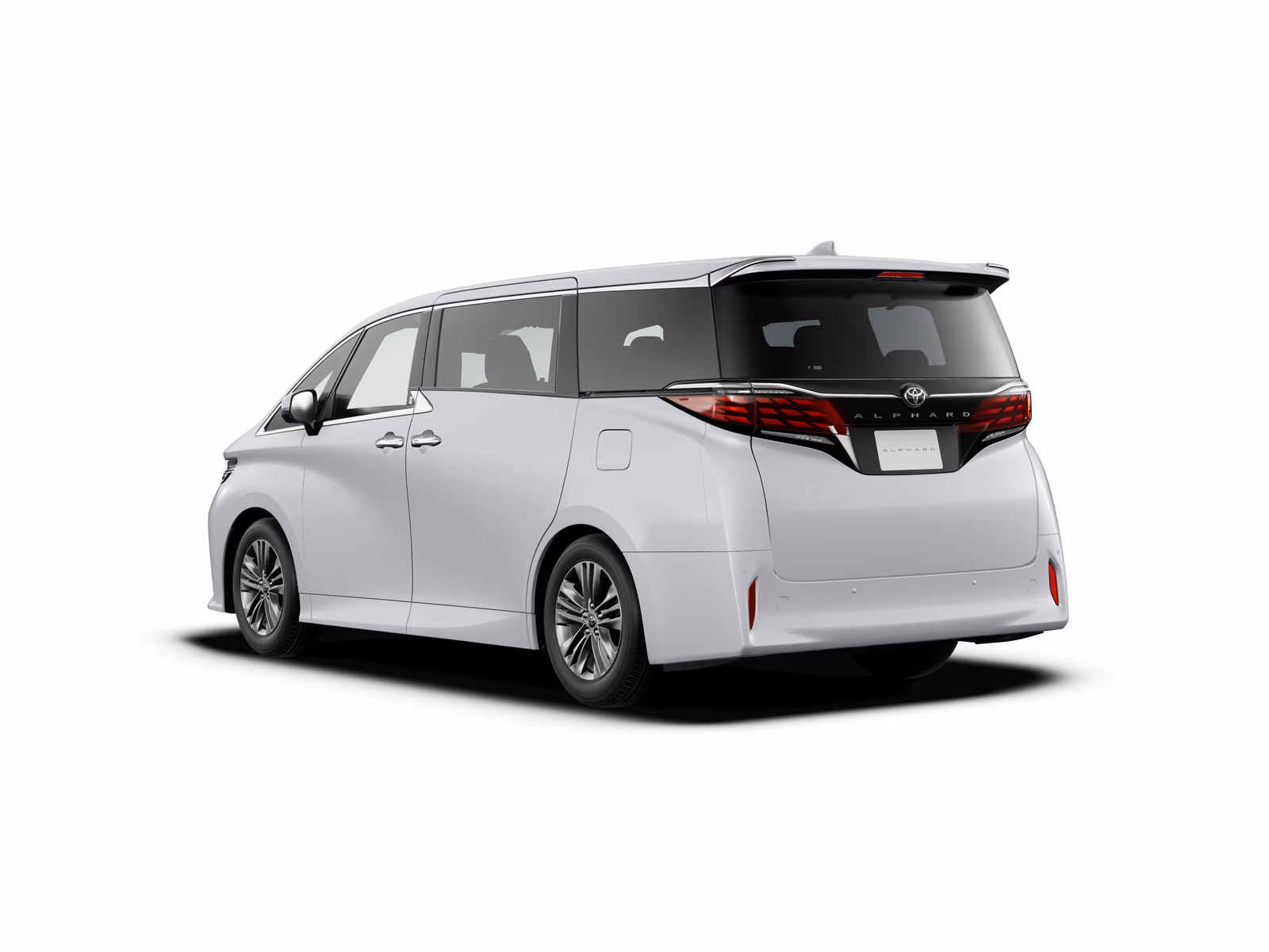 Toyota Alphard AH40 — белый кузов сзади в три четверти