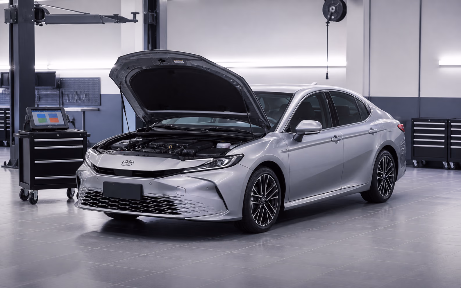Toyota Camry XV80 Hybrid на гарантийной диагностике