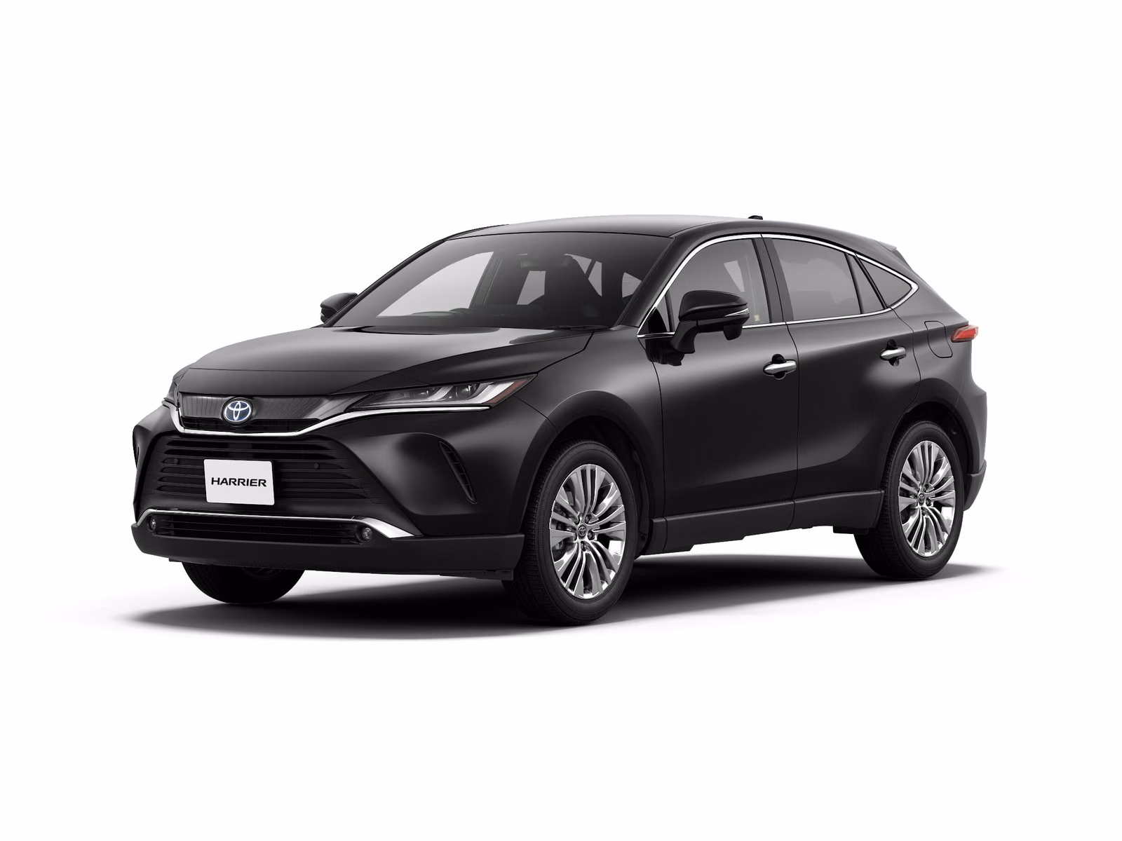 Toyota Venza XU80 — панорамный вид чёрного леворульного кокпита