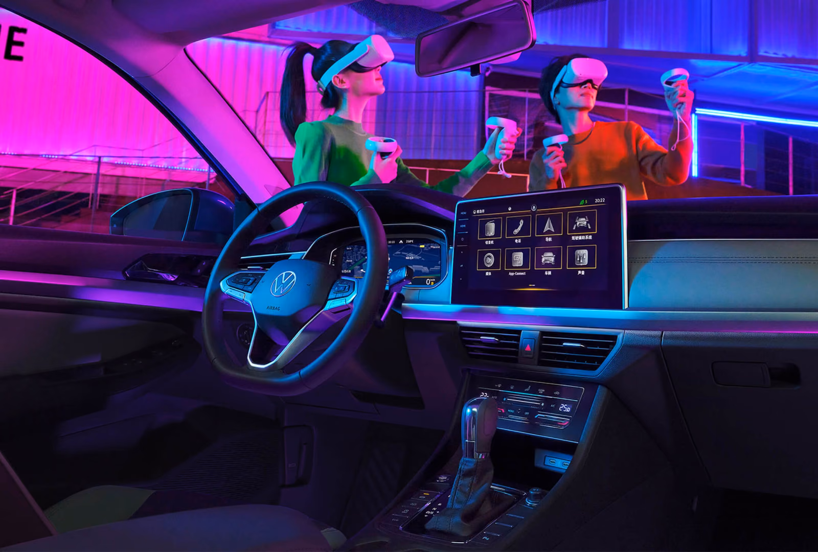 Салон Volkswagen Bora, передняя панель