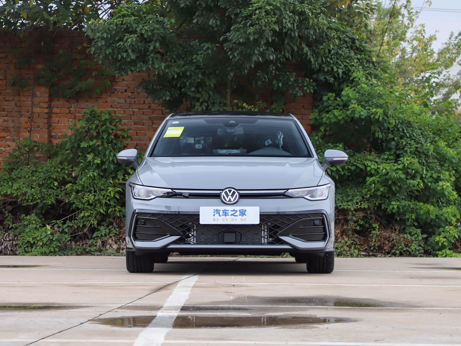 Volkswagen Golf 300TSI R-Line — вид строго спереди