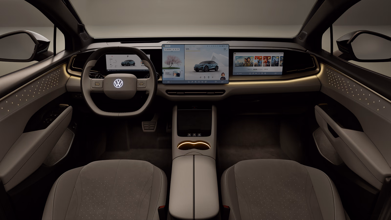 Тёмный кокпит Volkswagen ID. Unyx 06
