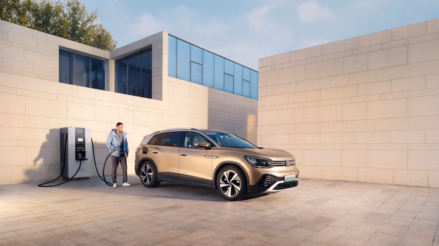Volkswagen ID.6 CROZZ на домашней зарядке