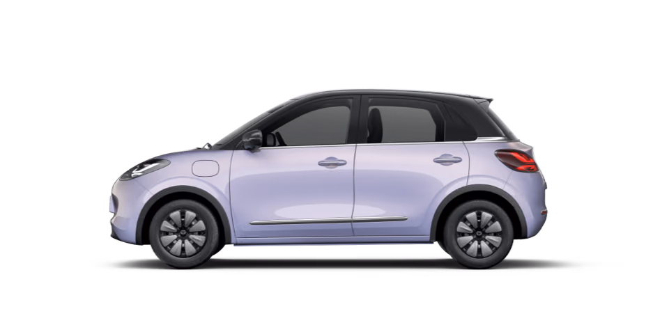 Фиолетовый Wuling Bingo в профиль