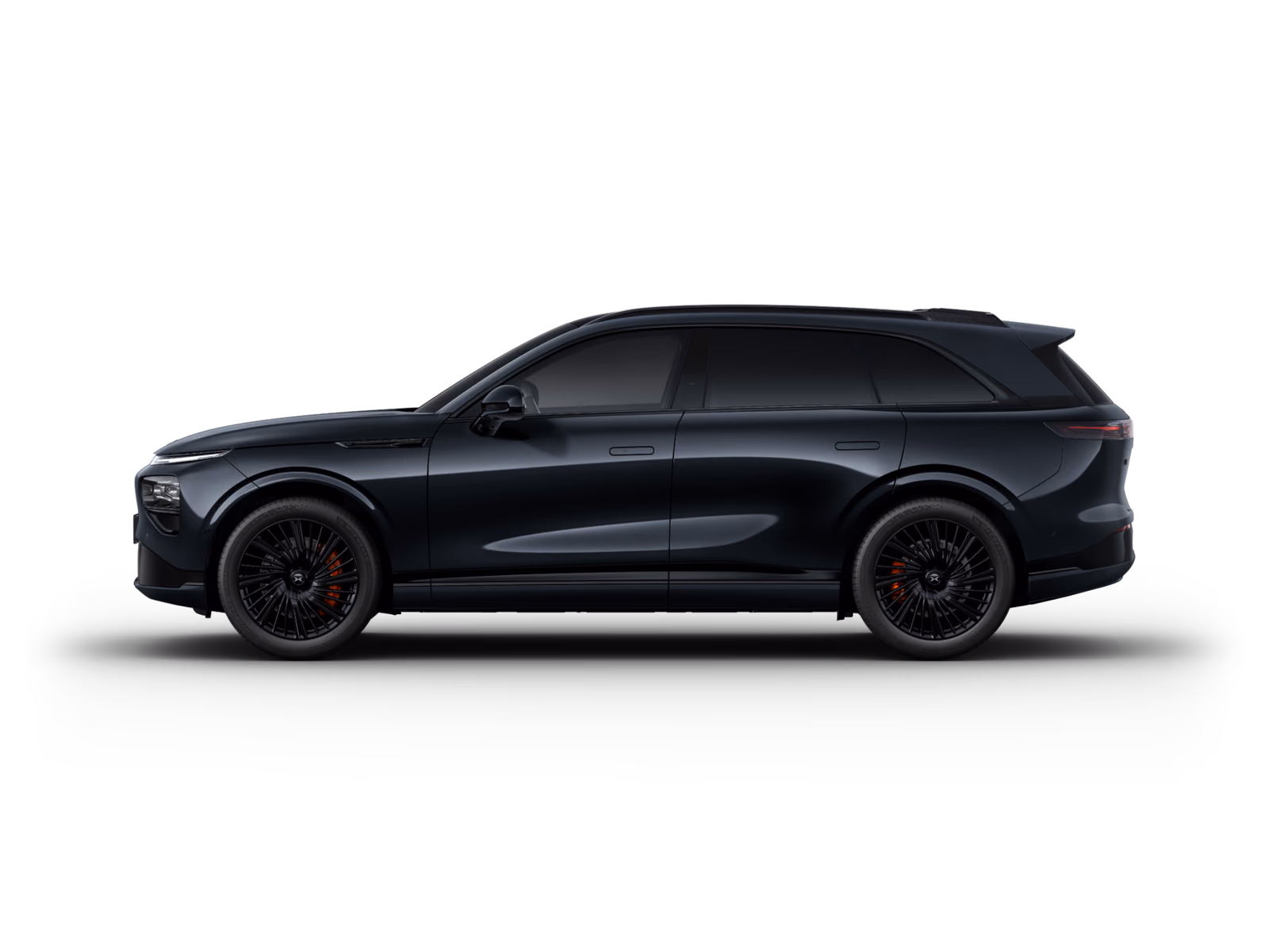 Чёрный XPeng G9, профиль кузова