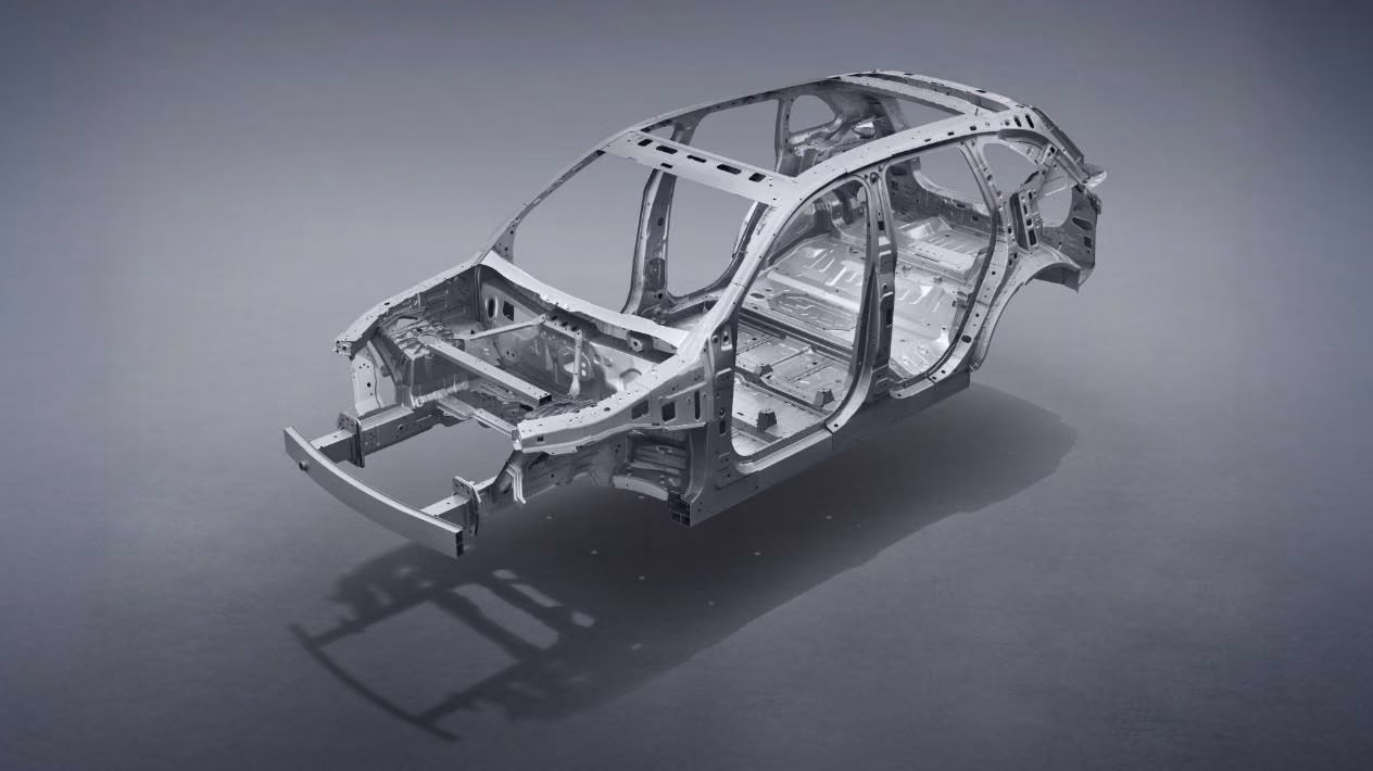 Силовая структура кузова XPeng G9